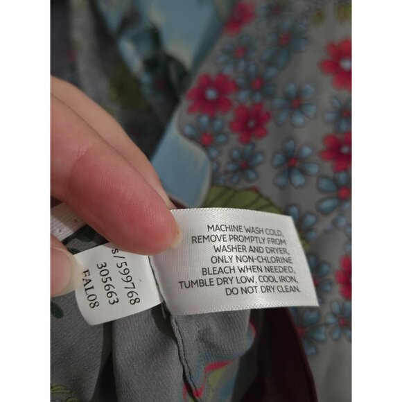 Old Navy Floral Long Sleeve Mini Dress Size XS Kimono Y2k Boho Babydoll NWT - Picture 10 of 10